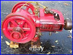 Old Early IDEAL Model R 11 Air Cooled Hit Miss Gas Engine Magneto Steam Oiler