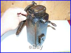 Old Early MADISON KIPP Cast Iron Steam Engine Oiler Hit Miss Gas Tractor WOW