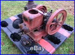 Old Fairbanks Morse Compressor STARTING ENGINE for LARGE Hit Miss Engines