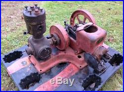 Old Fairbanks Morse Compressor STARTING ENGINE for LARGE Hit Miss Engines
