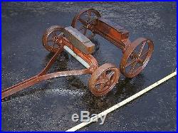 Old GALLOWAY Small Factory Cart Hit Miss Gas Engine Motor Steam Tractor Oiler