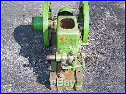 Old JOHN LAUSON 1 1/2hp Hit Miss Gas Engine Ignitor Fired Steam Magneto WOW