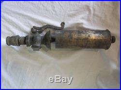 Old Large Brass steam hit miss engine tractor boiler WHISTLE Original 17 Neat