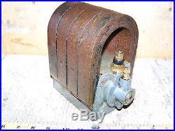 Old Large ELKHART Sparta Economy Hit Miss Gas Engine Magneto Steam Tractor HOT