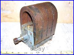Old Large ELKHART Sparta Economy Hit Miss Gas Engine Magneto Steam Tractor HOT