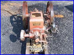 Old NELSON BROTHERS JUMBO Model P Hit Miss Gas Engine Webster Magneto Steam NICE