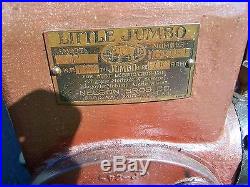 Old NELSON BROTHERS JUMBO Model P Hit Miss Gas Engine Webster Magneto Steam NICE