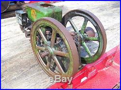 Old Original 2 1/2hp HERCULES S Hit Miss Gas Engine Motor Steam Tractor NICE
