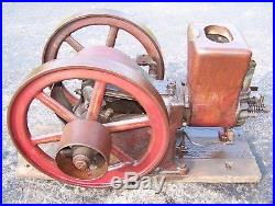 Old Original ASSOCIATED 2 1/2hp HIRED MAN Hit Miss Gas Engine Steam Tractor NICE