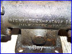 Old RICHARDSON PHENIX Steam Tractor Hit Miss Gas Engine Water Oil Pump Oiler WOW