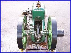 Old ROOT VANDERVOORT Triumph Line Hit Miss Gas Engine WIZARD Magneto Steam Oiler