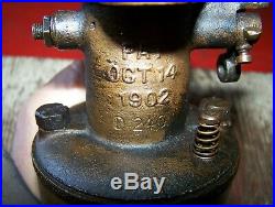 Old SCHEBLER 1 3/8 Brass Marine Engine Tractor Carburetor Hit Miss Steam NICE