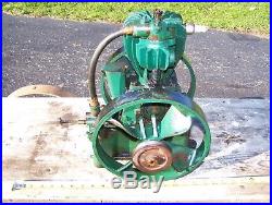 Old STOVER DURO 1/2hp Air Cooled Vertical Hit Miss Gas Engine Steam Tractor WOW