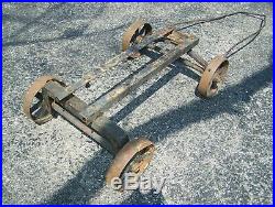 Old Small ELECTRIC WHEEL Jobber HERCULES ECONOMY Hit Miss Gas Engine Cart WOW
