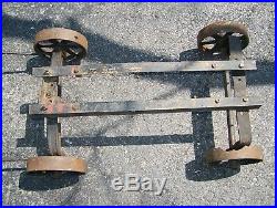 Old Small ELECTRIC WHEEL Jobber HERCULES ECONOMY Hit Miss Gas Engine Cart WOW