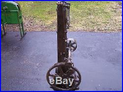 Old UNITED POWER PUMP COMPANY Hit Miss Gas Engine Belt Drive Air Compressor NICE