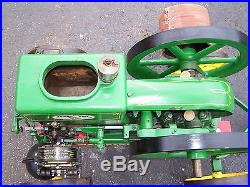 Old WATERLOO BOY K Hit Miss Type Gas Engine Motor Factory Cart Steam Oiler NICE