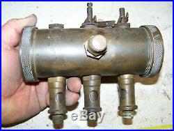 Old WILKINSON 3-Feed Hit Miss Gas Engine Marine Oiler Steam Tractor Magneto WOW