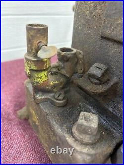 Original Air Cooled Briggs And Stratton Fh Slant Fin Brass Carb Hit Miss Engine