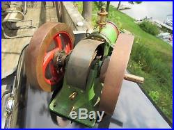 Original Antique Small Horizontal Gas Model Hit And Miss Engine Chas A. Cole