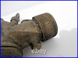 Original Brass Cushman Cub Mixer 1' Npt Male Thread Hit Miss Gas Engine Nice
