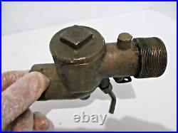 Original Brass Cushman Cub Mixer 1' Npt Male Thread Hit Miss Gas Engine Nice