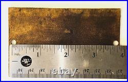 Original Brass Tag Name Plate for 20HP BESSEMER Oilfield Gas Engine Hit Miss