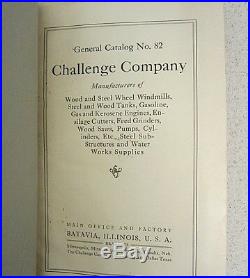 Original Challenge Vertical Hit Miss Gas Engine Catalog #82 Windmills, Pumps etc