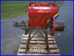 Original IHC 8 Inch Feed Grinder Burr Mill Hit Miss Gas Engine Steam Tractor WOW
