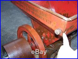 Original IHC 8 Inch Feed Grinder Burr Mill Hit Miss Gas Engine Steam Tractor WOW