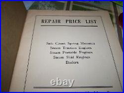 Original JI CASE STEAM TRACTOR Parts Book Catalog Traction Engine Hit Miss NICE