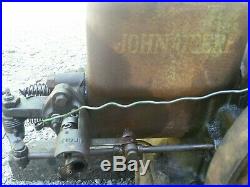 Original John Deere 1 1/2 hp Model E Gas Engine Hit Miss Engine Running