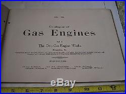 Original OTTO Hit Miss Gas Engine Catalog Philadelphia Dynamo Pump Oiler NICE