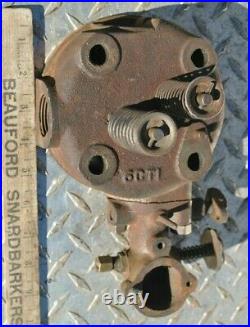 Original Stover CT1 Hit Miss Gas Engine Cast Iron Cylinder Head & Carburetor