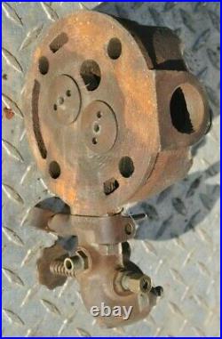 Original Stover CT1 Hit Miss Gas Engine Cast Iron Cylinder Head & Carburetor