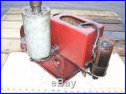 Original UNKNOWN 2 Cycle Hopper Cooled Hit Miss Gas Engine Model Steam NICE