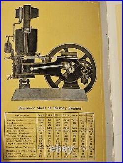 Original Vintage STICKNEY Engines Pump Jack Hit Miss Gas Engine Catalog Yellow