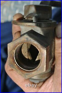 Original Williams Oil Field Hit Miss Gas Engine Brass Diamond Gas Valve