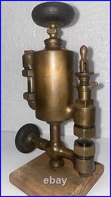 POWELL 1/3 Pint Boson Brass Cylinder OILER Hit Miss Steam Gas Engine Antique