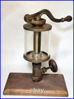 POWELL Brass/Glass PENNANT Steam/Gas OILER Antique vtg Hit&Miss Engine Railroad