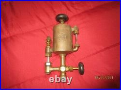 Powell 1 Pint Boson Brass Cylinder Oiler Hit Miss Steam Gas Oilfield Engine