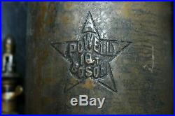 Powell Boson Large 1 Quart Oil Field Hit & Miss Gas Engine Brass Oiler