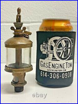 Powell VIKING # 1 1/2 Brass Oiler Hit Miss Gas Engine Antique Steampunk Vintage