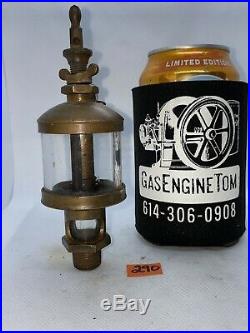 Powell VIKING # 1 1/2 Brass Oiler Hit Miss Gas Engine Antique Steampunk Vintage