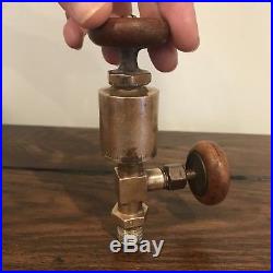 RARE American Injector #0 Brass Oiler Hit Miss Engine Oiler Lubricator Antique