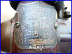 RARE Antique Motsinger Auto Sparker Magneto Hit & Miss Engine Tractor