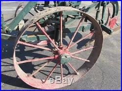 RARE! Antique Nu-Way Motor Hit & Miss Engine Tractor Oliver Plow Cart Runs