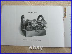 RARE EARLY 1900s COLUMBUS GASOLINE ENGINE BROCHURE CATALOG HIT AND MISS ENGINE