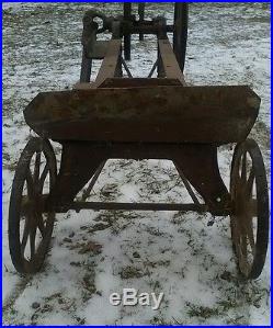 RARE Homemade Farm Hit and Miss Motor Cart