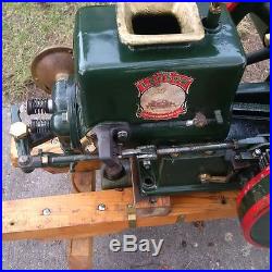 Rare 2 HP Lauson Hit Miss Frost King Jr. Engine, Very Old With Cart NO RESERVE